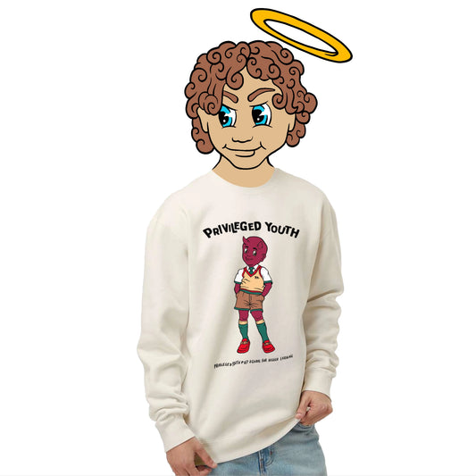 YEARBOOK CREAM SWEATSHIRT