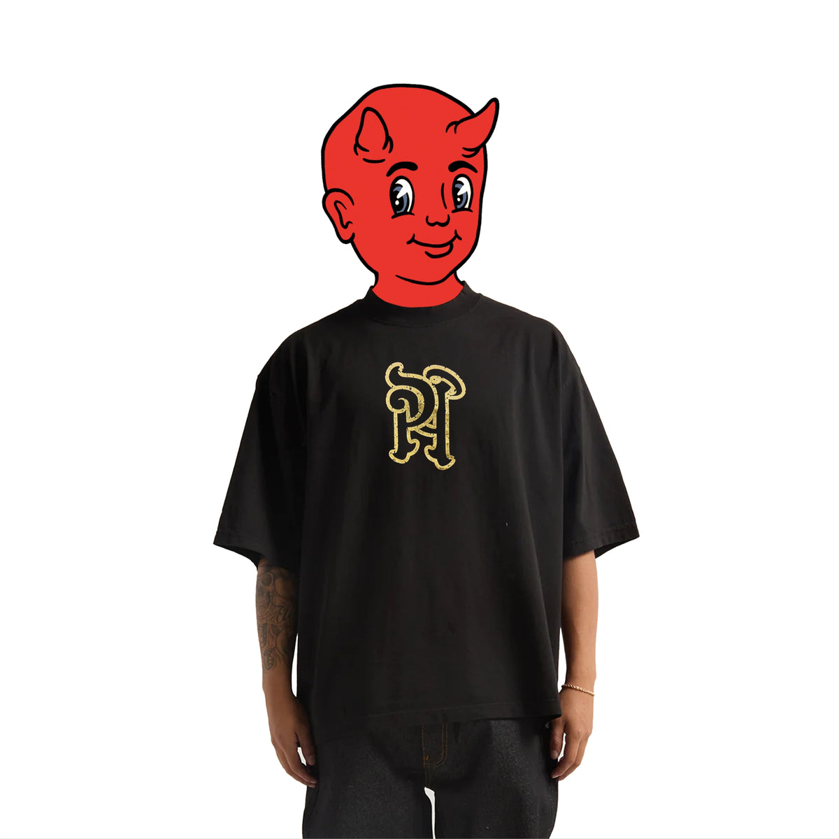 PY GOLD OVERSIZED T-SHIRT
